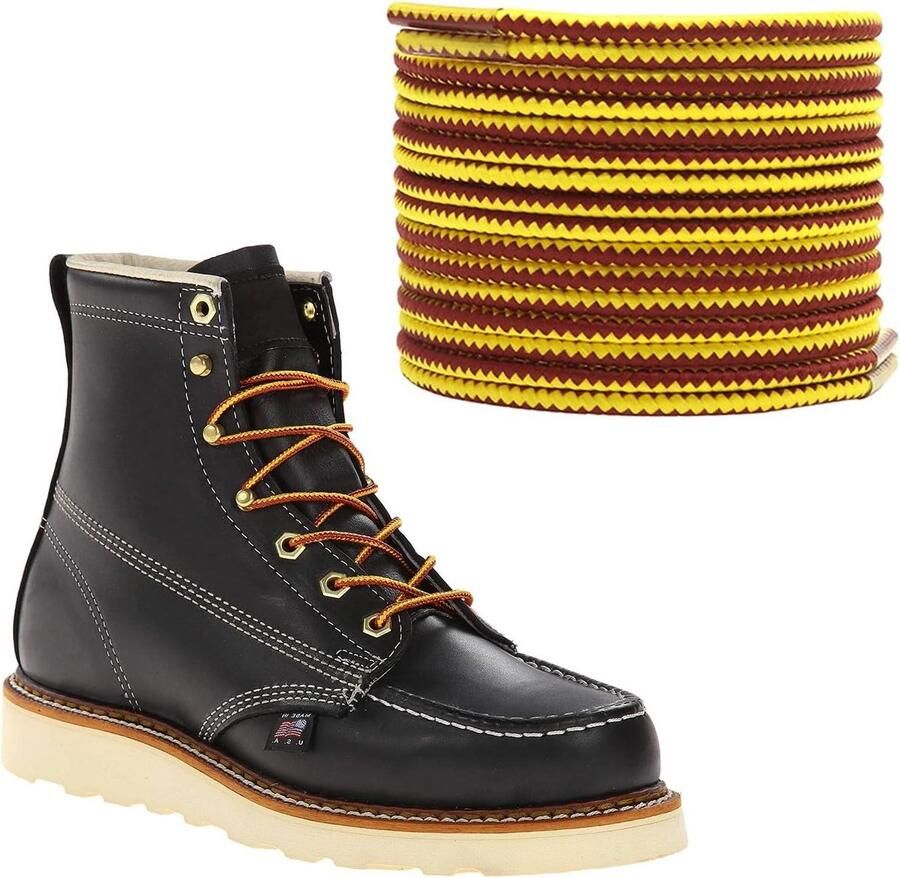 Laarsveters Schoenveters Bootsnaren Laarzen Sluiten Sterk Gevlochten Constructie 3 mm Breed Zwart