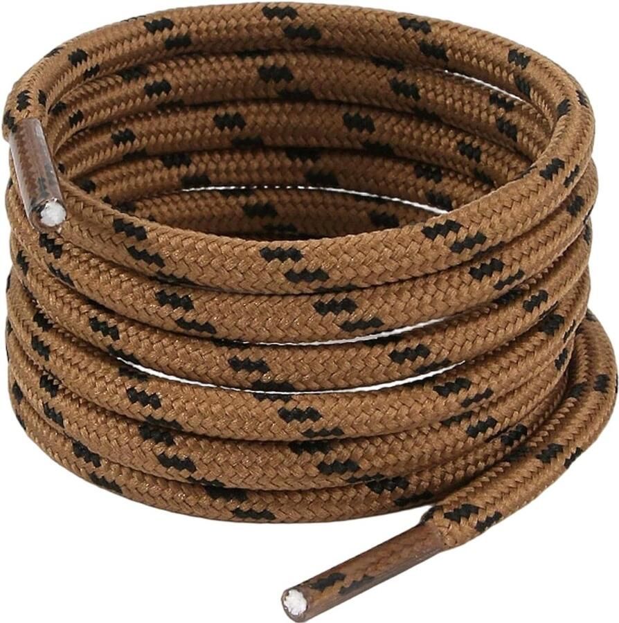 Laarsveters Schoenveters Rond Werk en Wandelen Heavy Duty Polyester Bruin