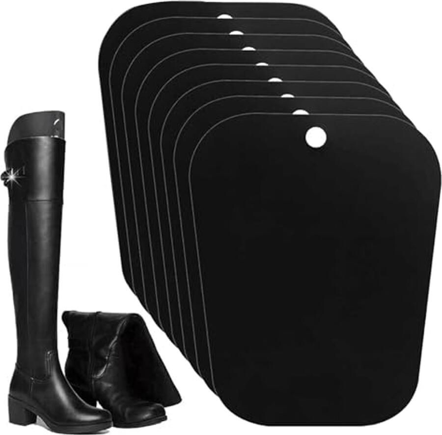 Laarsvorminzetstukken 8 Stuks Zwarte Kunststoffen Laarzenspanner voor Hoge Laarzen