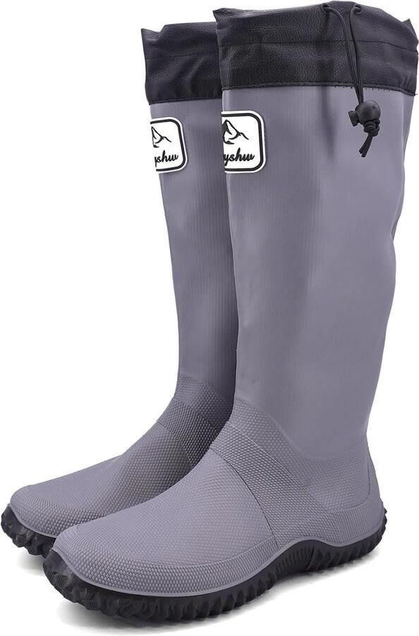 Laarzen Opvouwbaar Hoog Regenlaarzen Waterdicht Antislip PVC Tuin Buiten Schoenen