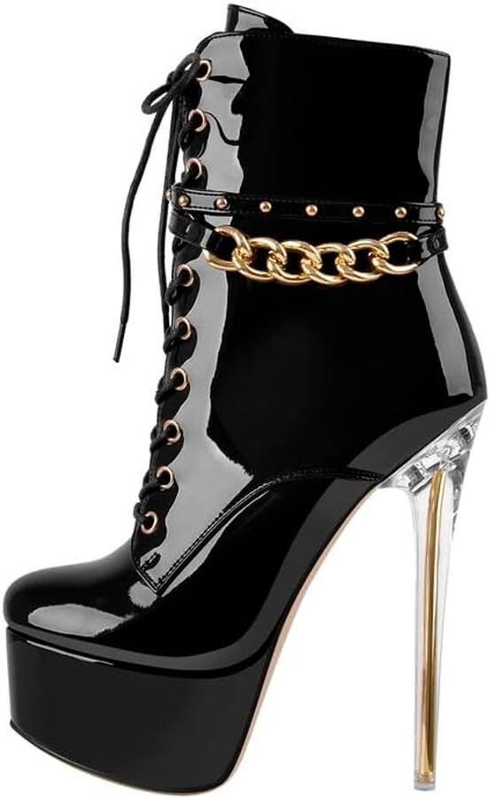 Laarzen dames stiletto enkellaarzen punk