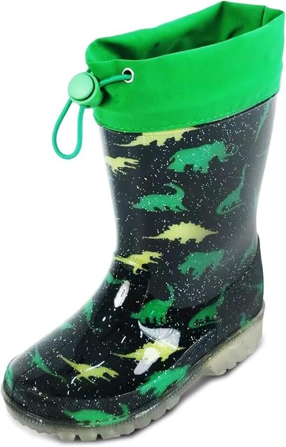 Laarzen kinderen Regenschoenen & Kids Rain Boots Jongens rubberlaarzen met trekkoord waterdicht met antislipzool blauw