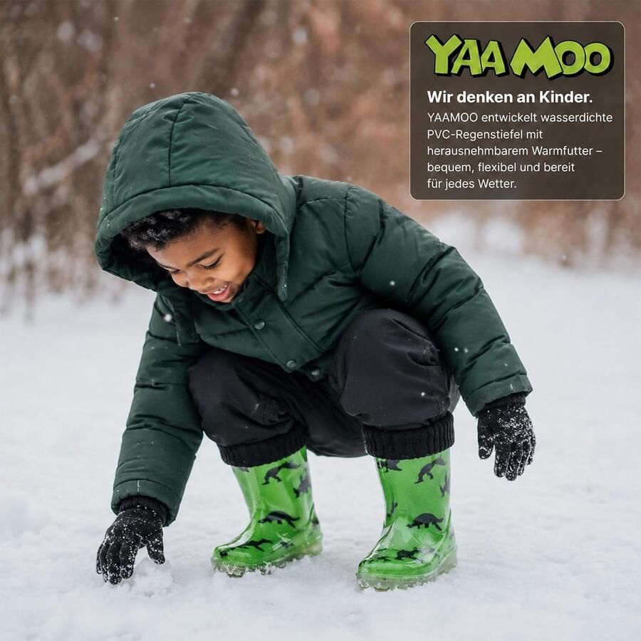 Laarzen kinderen Regenschoenen & Kids Rain Boots Jongens rubberlaarzen met trekkoord waterdicht met antislipzool blauw