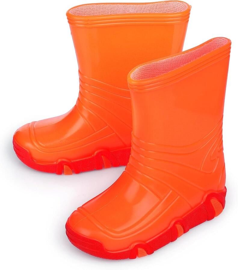 Laarzen Kinderen Regenschoenen Kind Gevoerde Regenlaarzen Kind Rubberlaarzen voor Kinderen Rubber Laarzen Kind ZW02