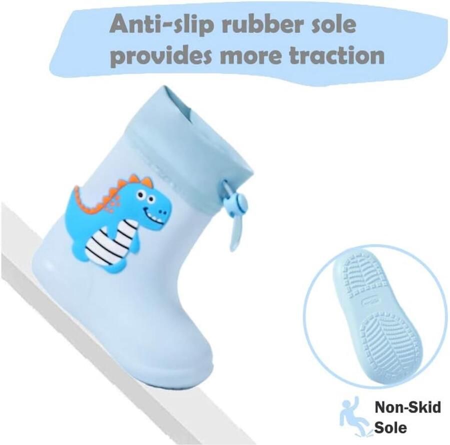 Laarzen Kinderen Rubberen Kinderlaarzen Waterdichte Regenschoenen Antislip Wellington Laarzen voor en 20-30
