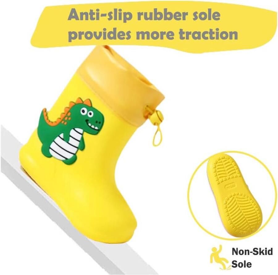 Laarzen Kinderen Rubberen Kinderlaarzen Waterdichte Regenschoenen Antislip Wellington Laarzen voor en 20-30