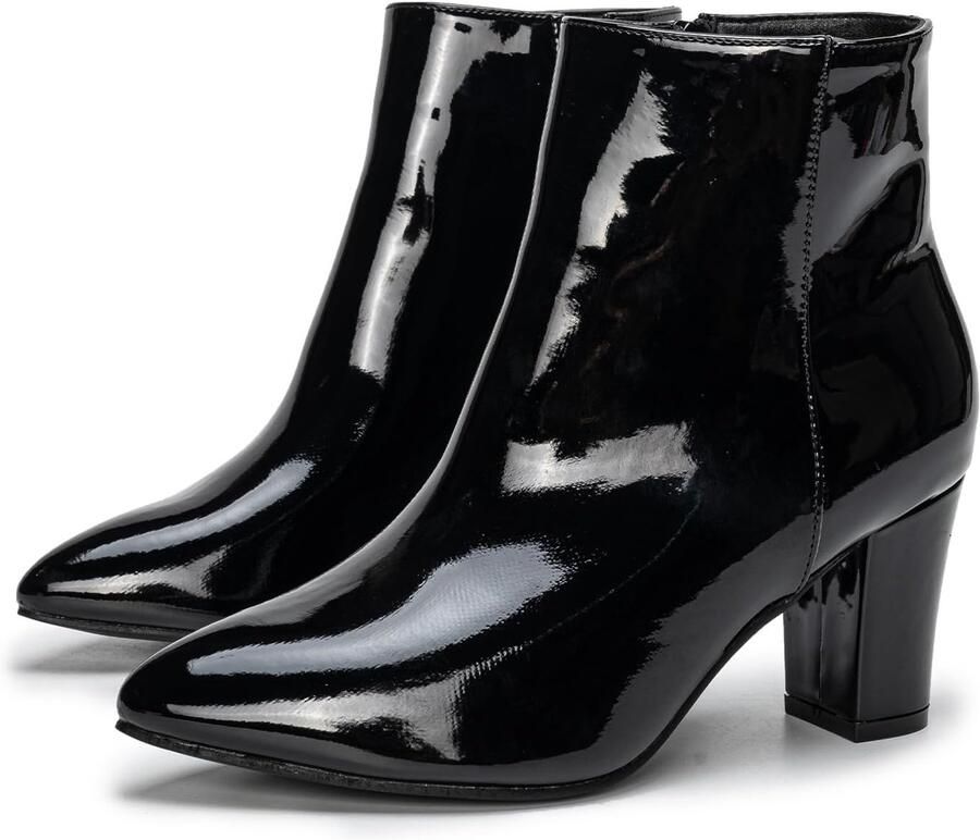 Laarzen korte enkellaarzen klassieke dikke hak halfhoge kuitlaarzen mode slimme feestschoenen