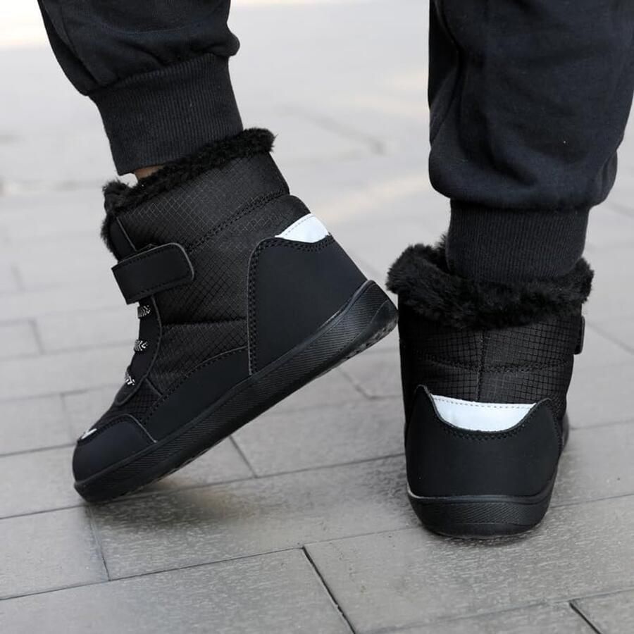 Laarzen met brede neus warme sneeuwlaarzen voor kinderen halfhoge wandelschoenen comfortabel en warm antislip