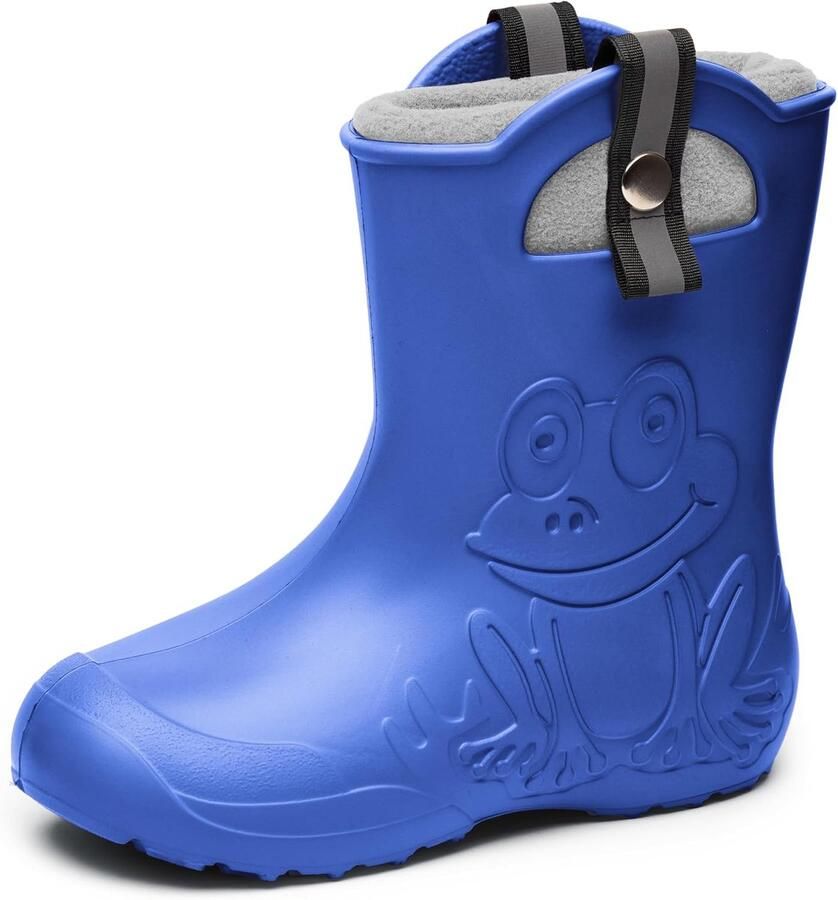 Laarzen met Thermovoering Ultralichte Rubberen Regenlaarzen met Antislip Zool voor en Waterdichte Regenschoenen LA-CA-Frog245