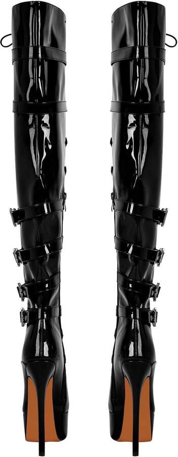 Laarzen overknee boots stilettos hoge hakken