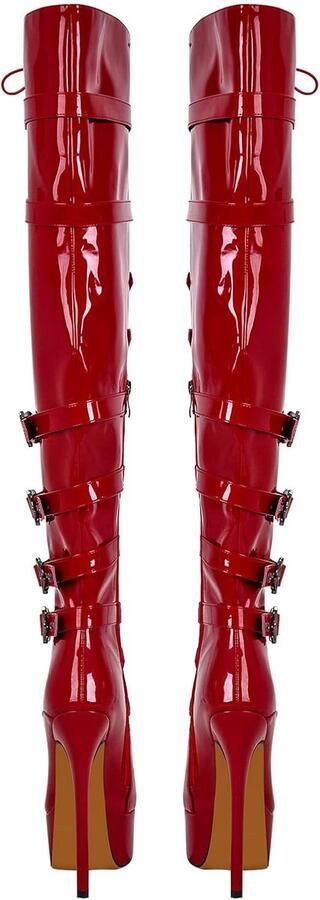 Laarzen overknee boots stilettos hoge hakken