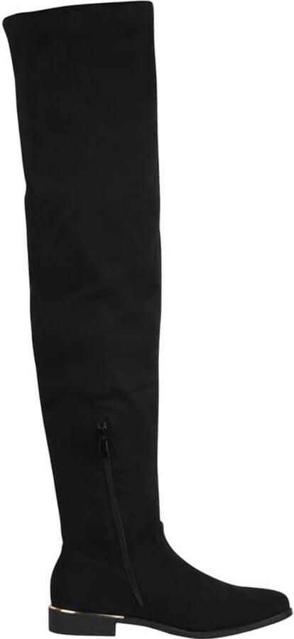 Laarzen Overknees Suède Look Chunkyrayan
