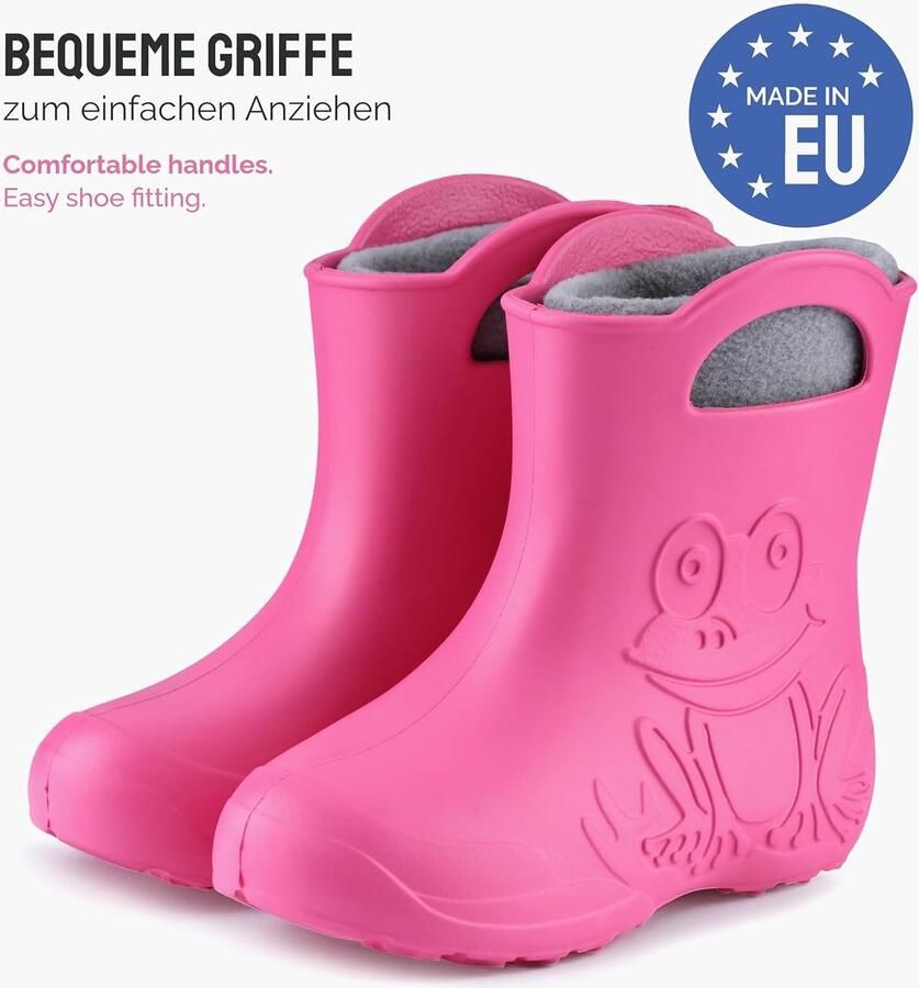 Laarzen Regenschoenen Superlichte Waterdichte Laarzen met Uitneembare Warme Fleece Binnenschoen voor en LA-CA