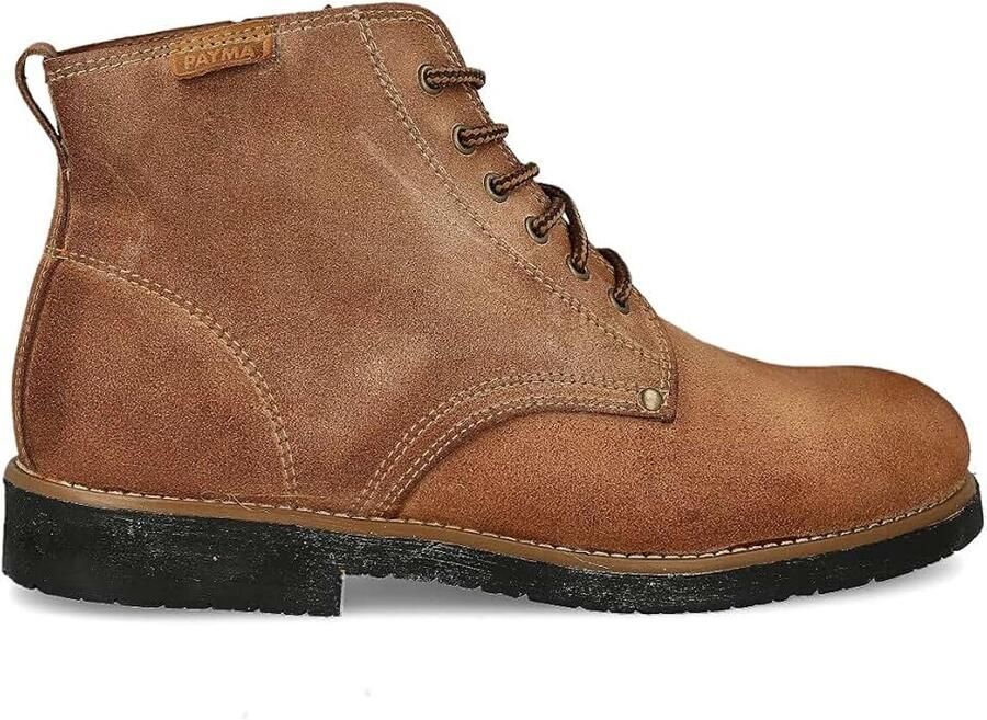Laarzen Rustieke Chukka. Wandelschoenen Boot Schoen Leer Casual Werk Outdoor en Tuinieren. Sluiting Veters. Rubberen Zool