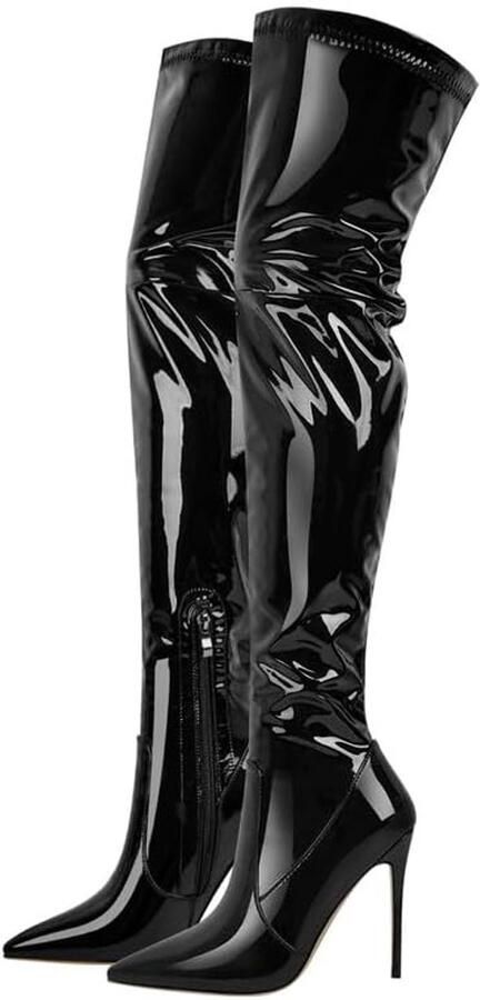 Laarzen stiletto hoge hakken stretch boots