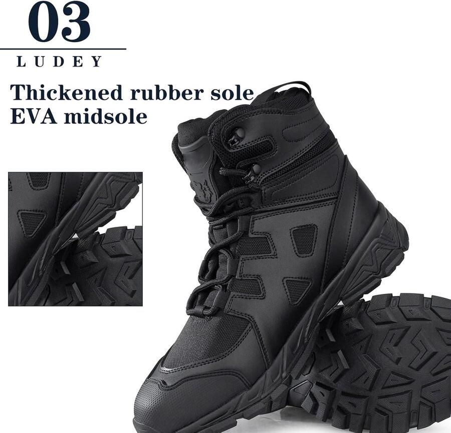 Laarzen Tactische Laarzen Anti-Slip Wandelschoenen Comfortabele Werkschoenen Combat Laarzen Enkel Lopende Schoenen Politie Laarzen Berg Laarzen