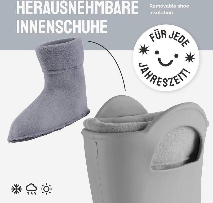 Laarzen van Lichtgewicht EVA Schuim Waterdichte Rubberen Laarzen met Antislip Zool en Hoge Schacht Voor Tuin Wandelen en Dagelijks Gebruik LA-CA