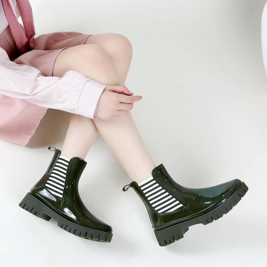 Laarzen Voor Dames Ademend Waterdict Antislip Slijtvaste Wellington Laarzen Chelsea Booties Tuinlaarzen Waterdicht Enkellaarsjes voor Buiten