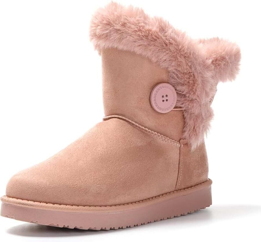 Laarzen voor dames bontlaarzen klassiek gevoerd imitatiebont warm comfortabel en licht