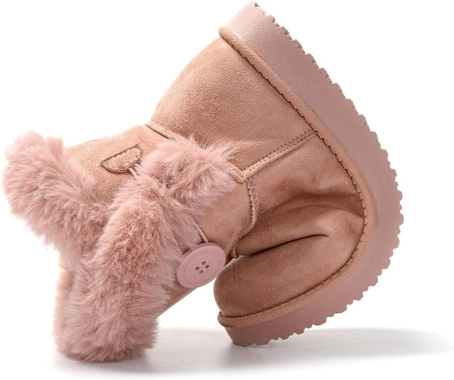 Laarzen voor dames bontlaarzen klassiek gevoerd imitatiebont warm comfortabel en licht - Foto 1