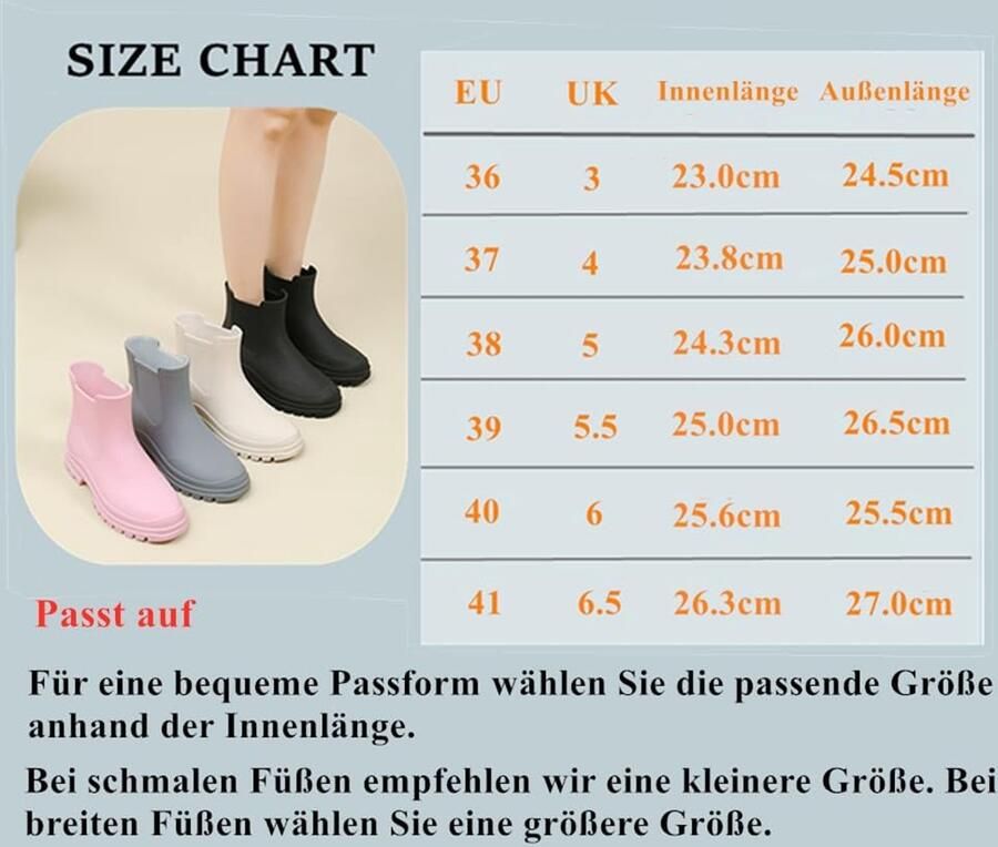 Laarzen voor dames korte slip-on regenlaarzen wellies waterdicht tuinlaarzen zwart