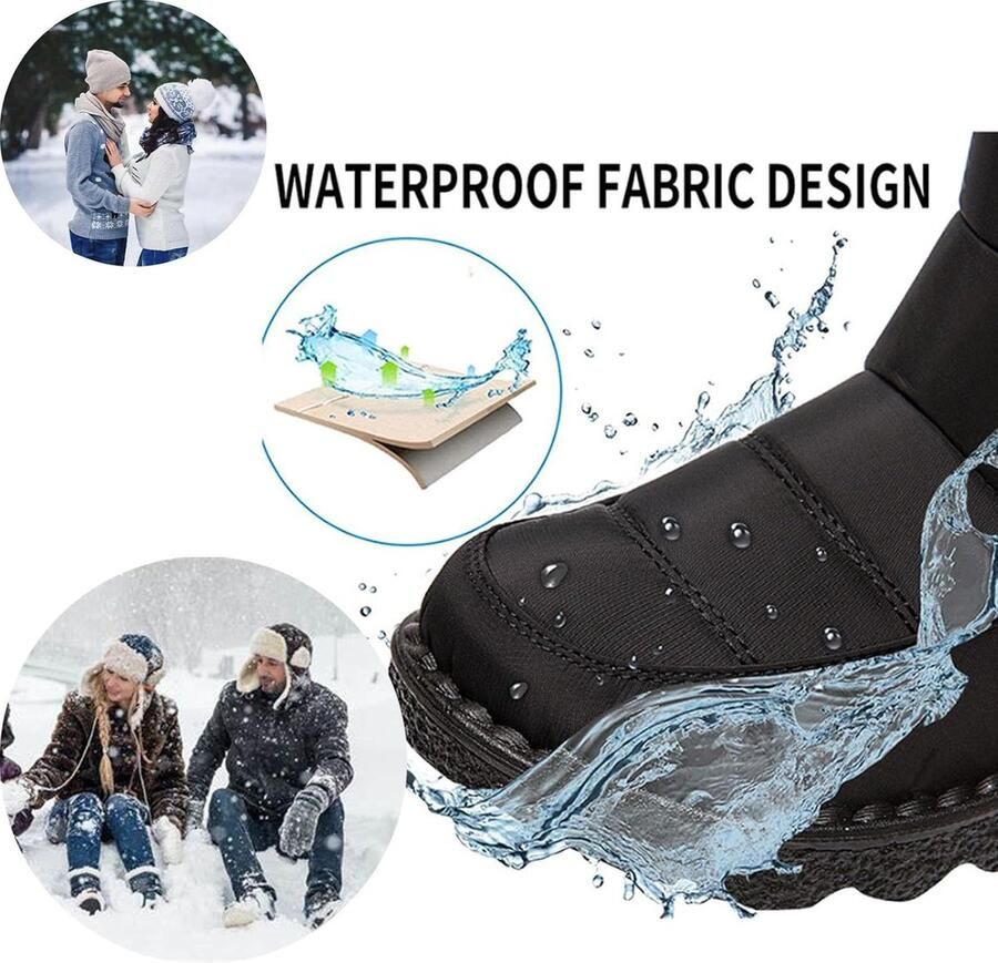 Laarzen voor dames met warm bont gevoerde thermische winterlaarzen orthopedische schoenen