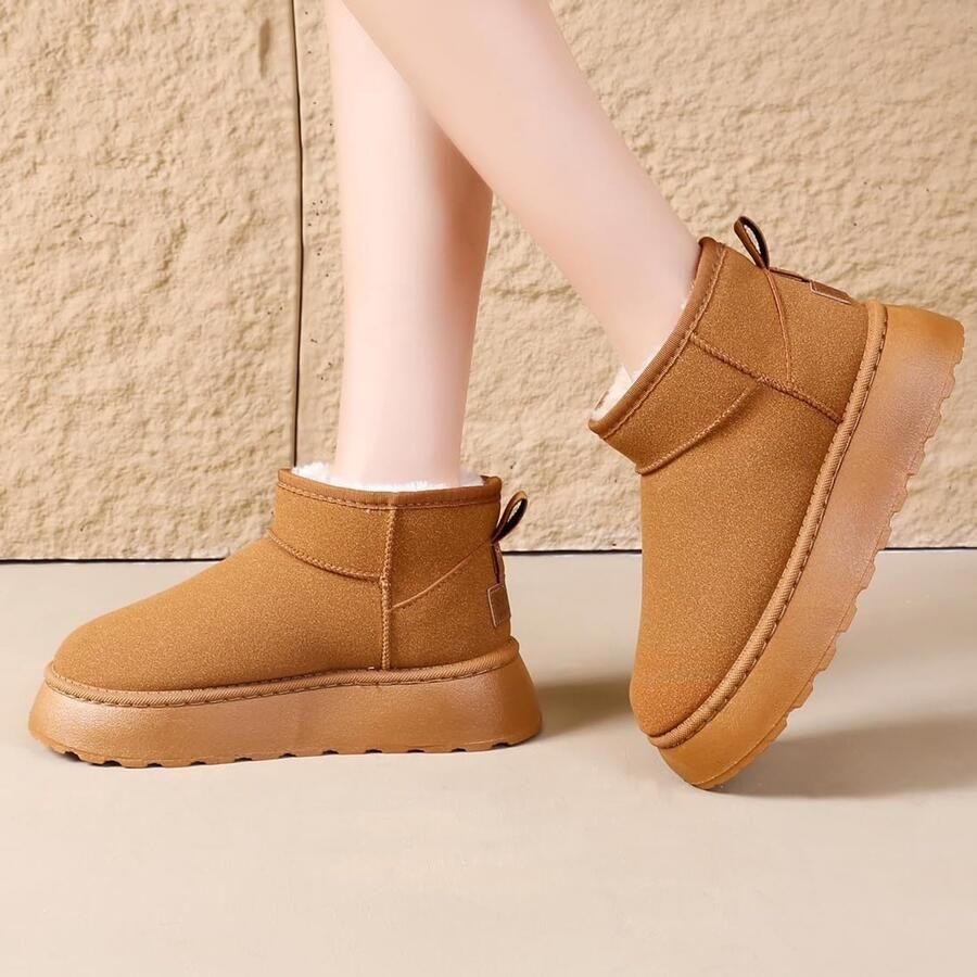 Laarzen voor dames warm gevoerd comfortabele enkellaarzen klassieke laarzen winterschoenen bontlaarzen voor buiten winterlaarzen sneeuwlaarzen voor