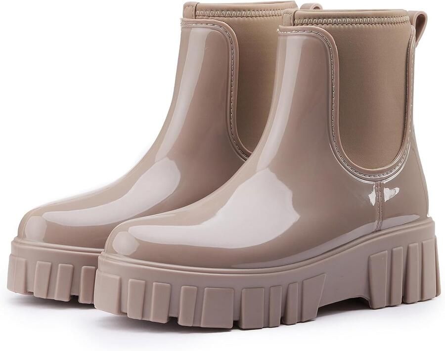 Laarzen voor dames waterdicht rubberen laarzen licht antislip Wellies regenlaarzen tuinlaarzen