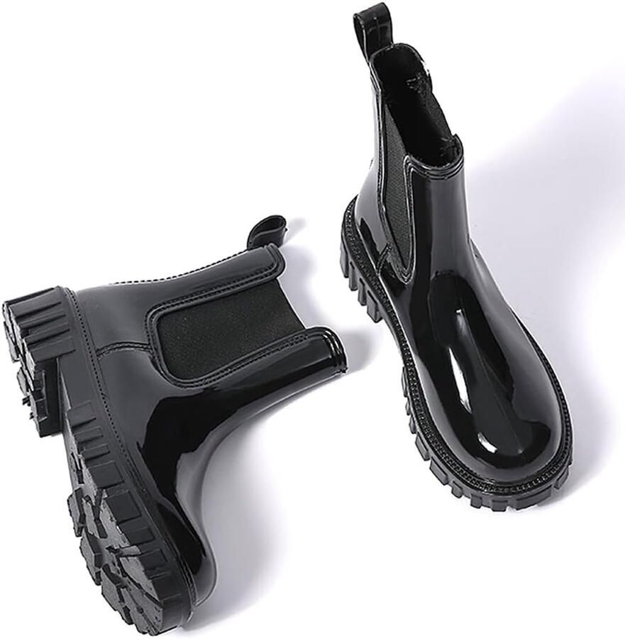 Laarzen voor dames waterdichte Chelsea boots anti-slip regenlaarzen en tuinschoenen voor dames met comfortabele inlegzolen