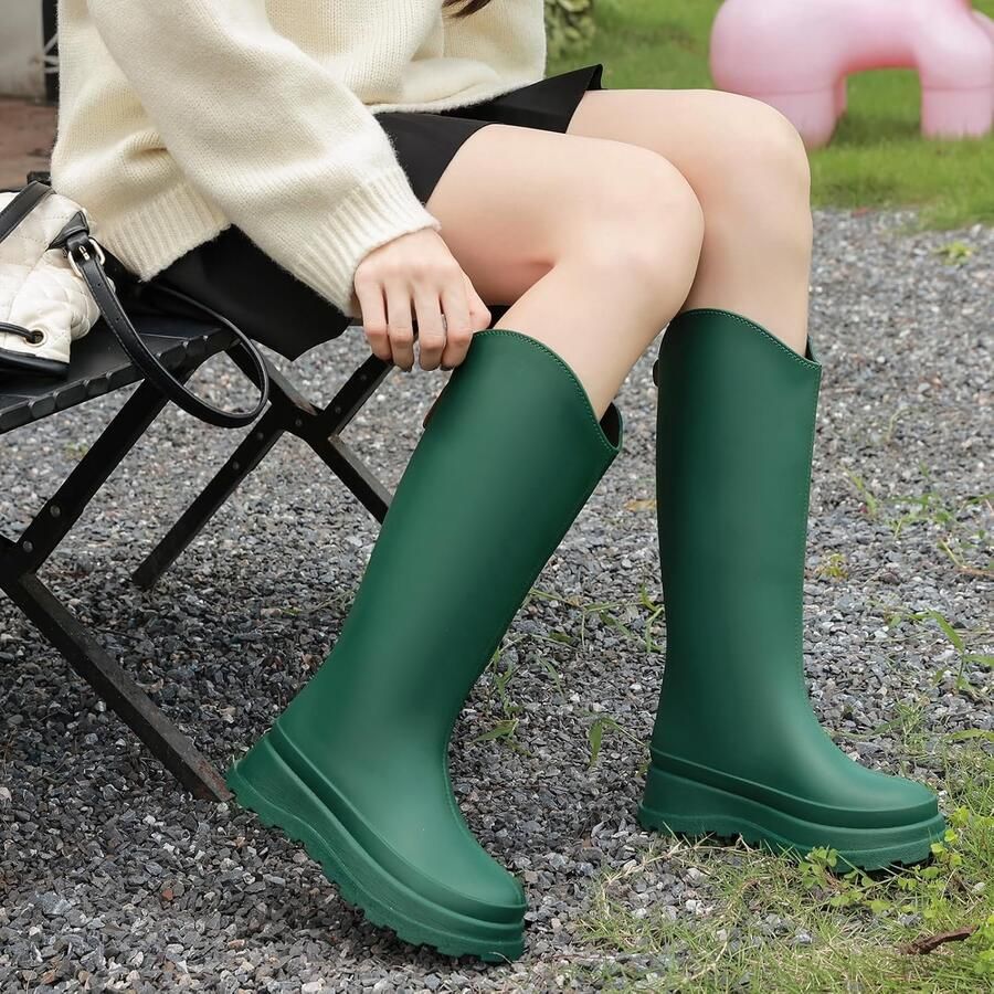 Laarzen voor dames waterdichte enkellaarzen voor dames klassieke regenlaarzen voor dames gevoerd met antislipzool modieuze dameslaarzen tuinschoenen voor