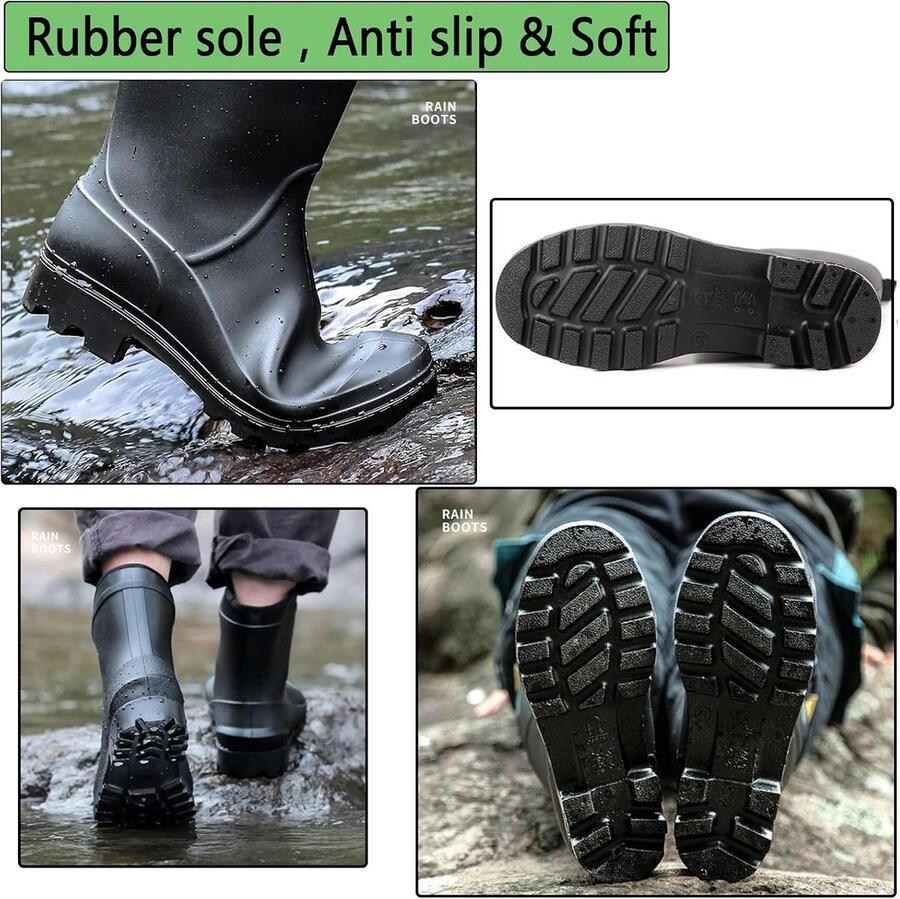Laarzen voor heren tuinschoenen waterdicht antislip