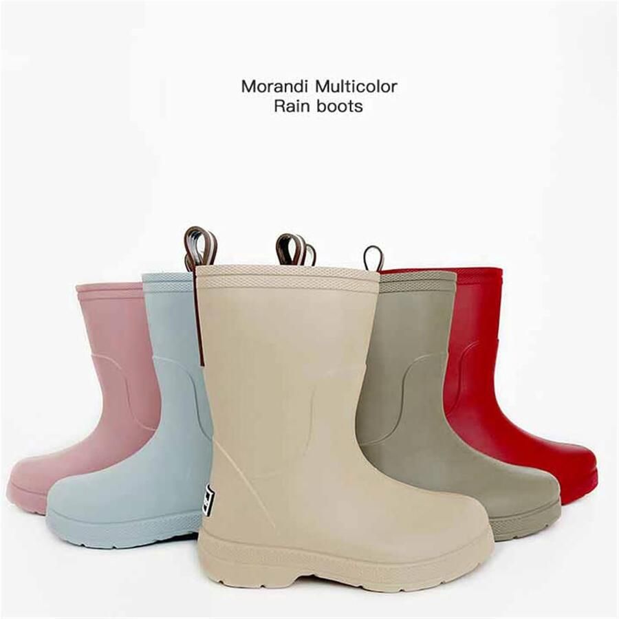 Laarzen voor kinderen baby antislip regenlaarzen voor kinderen effen kleur rubberen winterlaarzen en laarzen voor en waterdichte schoenen rubberen