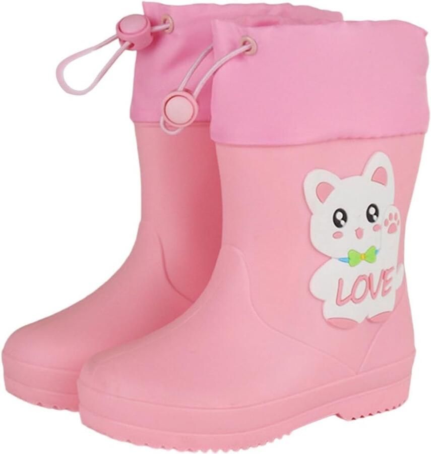 Laarzen voor kinderen cartoon schattig regenlaarzen kinderen baby rubberen laarzen antislip waterdichte schoenen laarzen en enkellaarzen rubberen