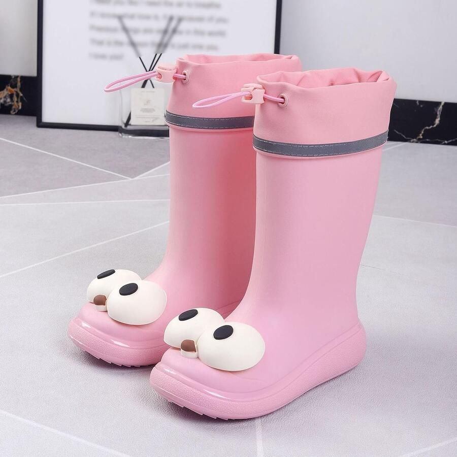 Laarzen voor kinderen cartoon schattig regenlaarzen kinderen baby rubberen laarzen antislip waterdichte rubberen laarzen en enkellaarzen
