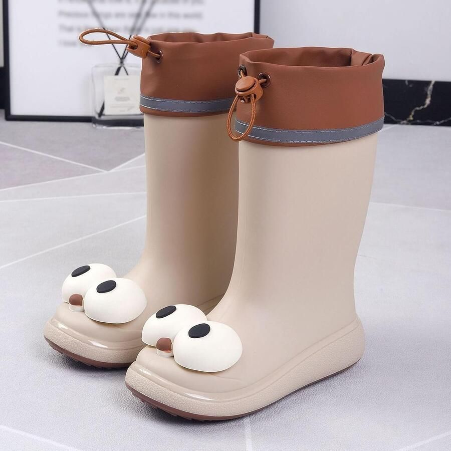 Laarzen voor kinderen cartoon schattig regenlaarzen kinderen baby rubberen laarzen antislip waterdichte rubberen laarzen en enkellaarzen