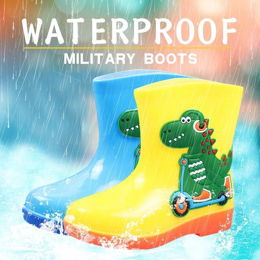 Laarzen voor kinderen cartoon schattig regenlaarzen kinderen baby rubberen laarzen antislip rubberen laarzen waterdichte schoenen laarzen en enkellaarzen