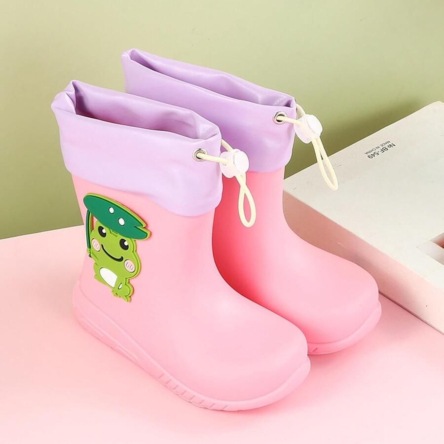 Laarzen voor kinderen cartoon schattig regenlaarzen kinderen baby waterdichte schoenen antislip rubberen laarzen en enkellaarzen
