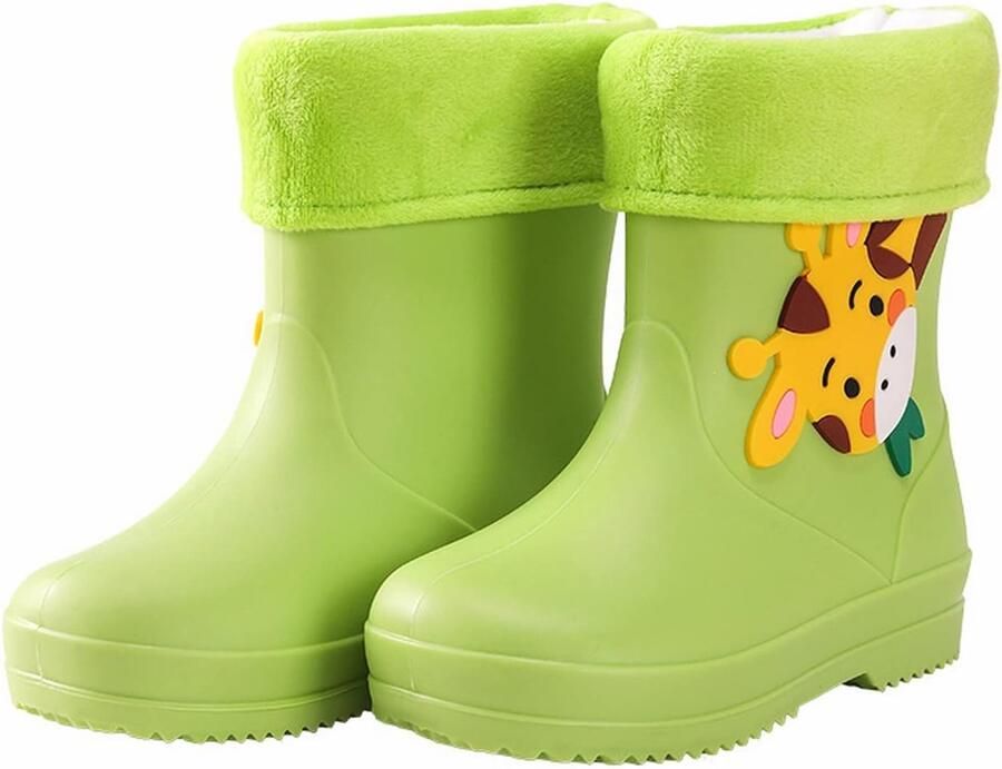 Laarzen voor kinderen cartoon schattig regenlaarzen kinderen baby winter warm laarzen antislip waterdichte schoenen waterrubberen