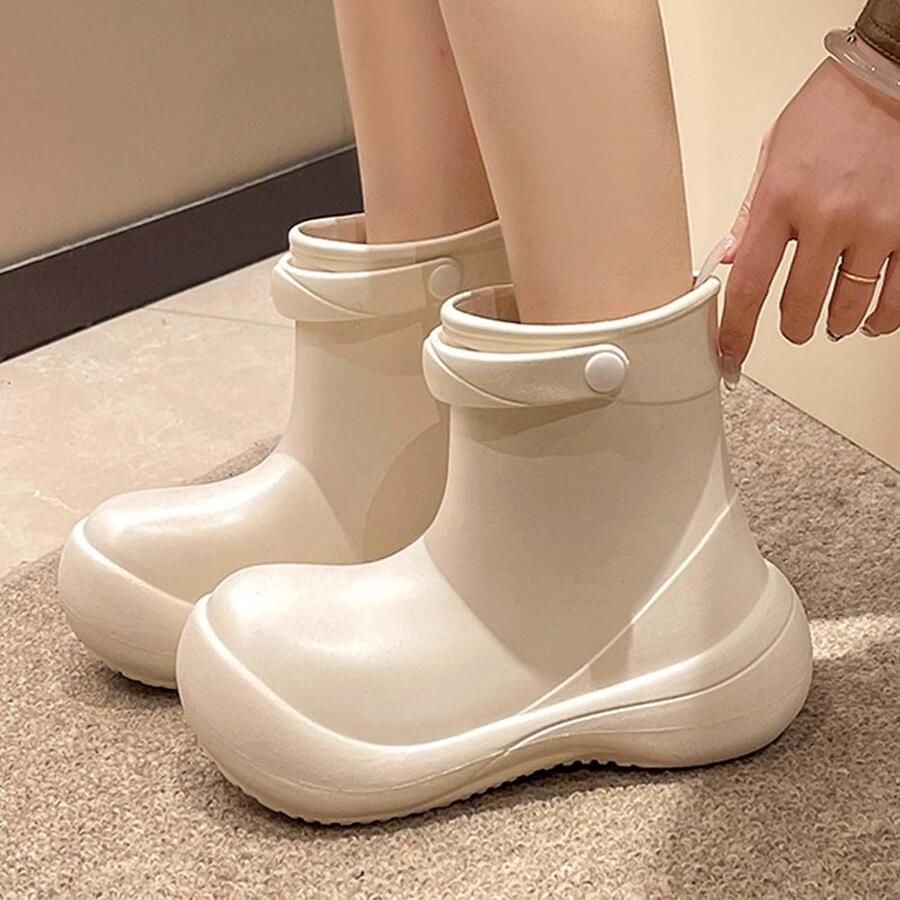 Laarzen voor kinderen effen kleur regenlaarzen voor kinderen baby's winter rubberen laarzen waterdichte schoenen