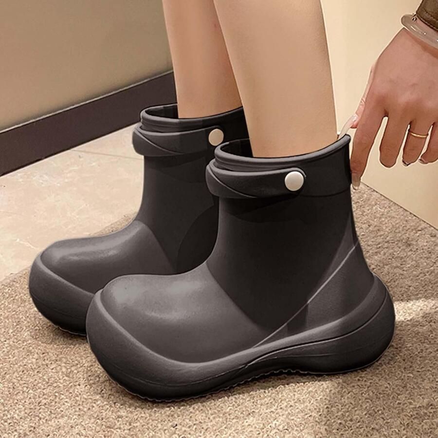 Laarzen voor kinderen effen kleur regenlaarzen voor kinderen baby's winter rubberen laarzen waterdichte schoenen