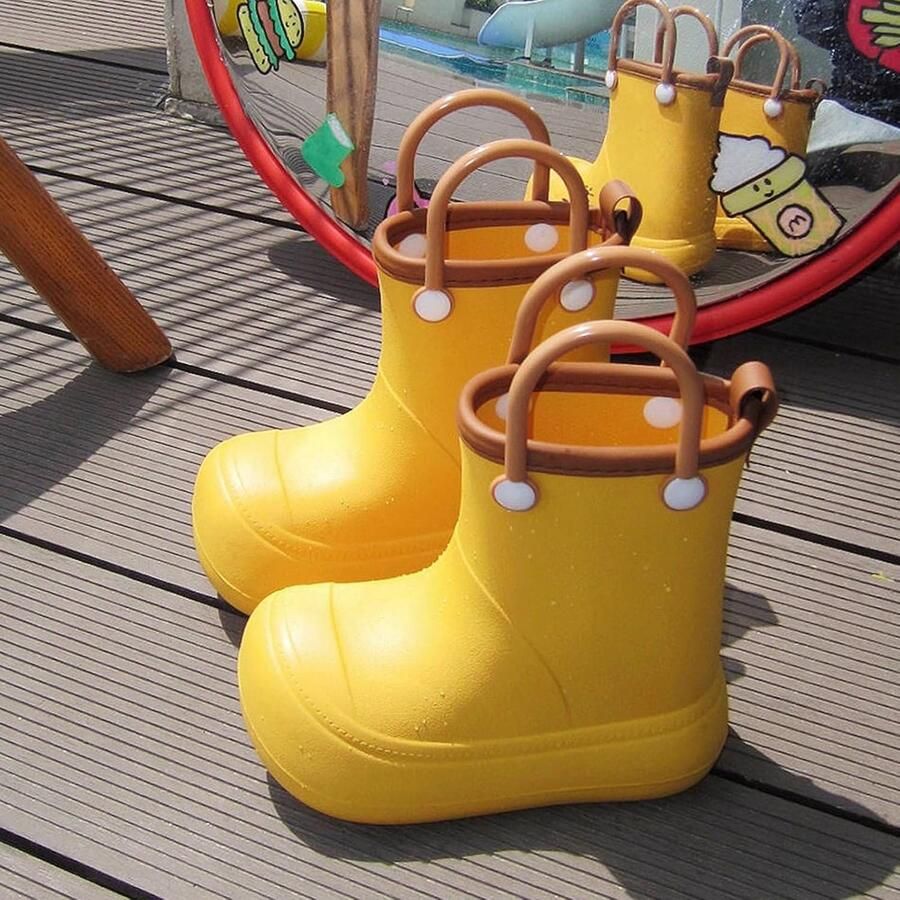 Laarzen voor kinderen effen regenlaarzen kinderen baby antislip rubberen laarzen winterlaarzen en enkellaarzen voor en waterdichte schoenen rubberen