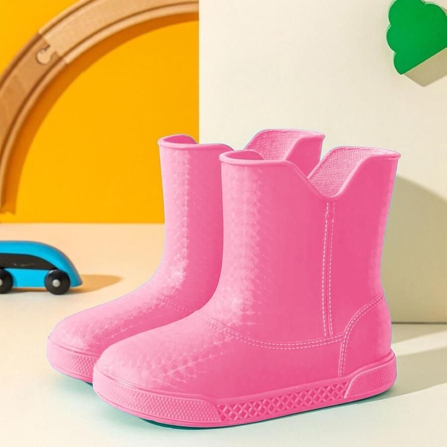 Laarzen voor kinderen effen regenlaarzen kinderen baby's antislip waterdicht winter laarzen en enkellaarzen voor en rubberen