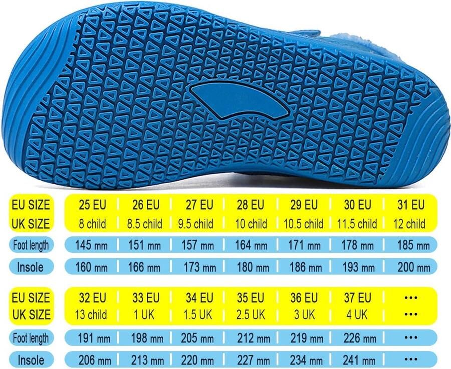 Laarzen voor Kinderen Laarzen met warme voering Waterdicht Antislip