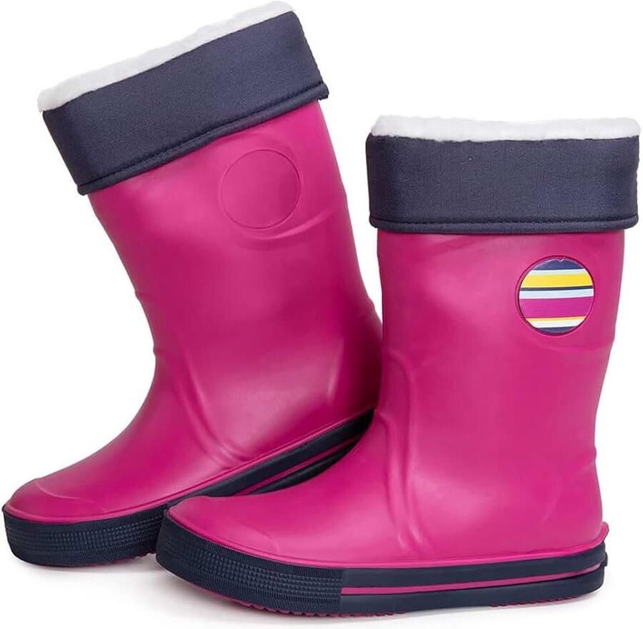 Laarzen voor Kinderen Regenlaarzen met Uitneembare Warme Voering Wellingtonlaarzen voor Kinderen Winterlaarzen Reflecterende Details van 3M™ Scotchlite™ Gemaakt in Italië