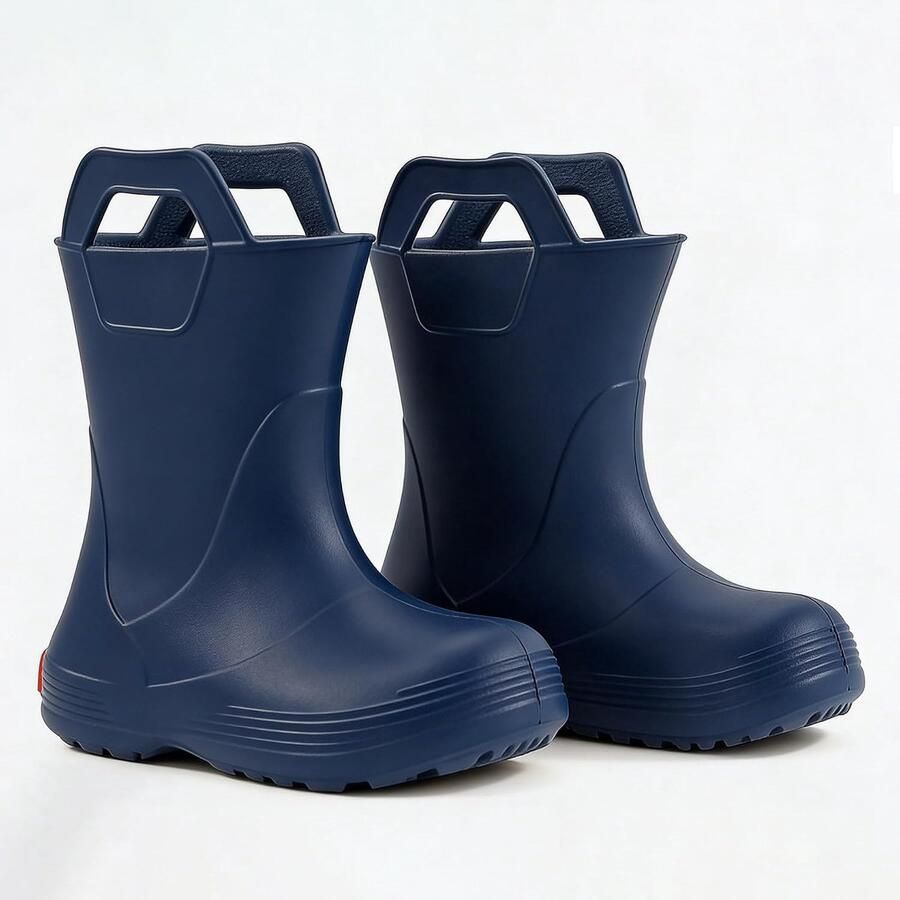 Laarzen voor kinderen van EVA lichte antislip en waterdichte regenlaarzen voor en met handgrepen comfortabele babyregenlaarzen voor kinderopvang regen en