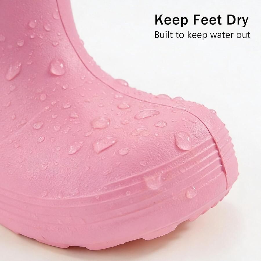 Laarzen voor kinderen van EVA lichte antislip en waterdichte regenlaarzen voor en met handgrepen comfortabele babyregenlaarzen voor kinderopvang regen en