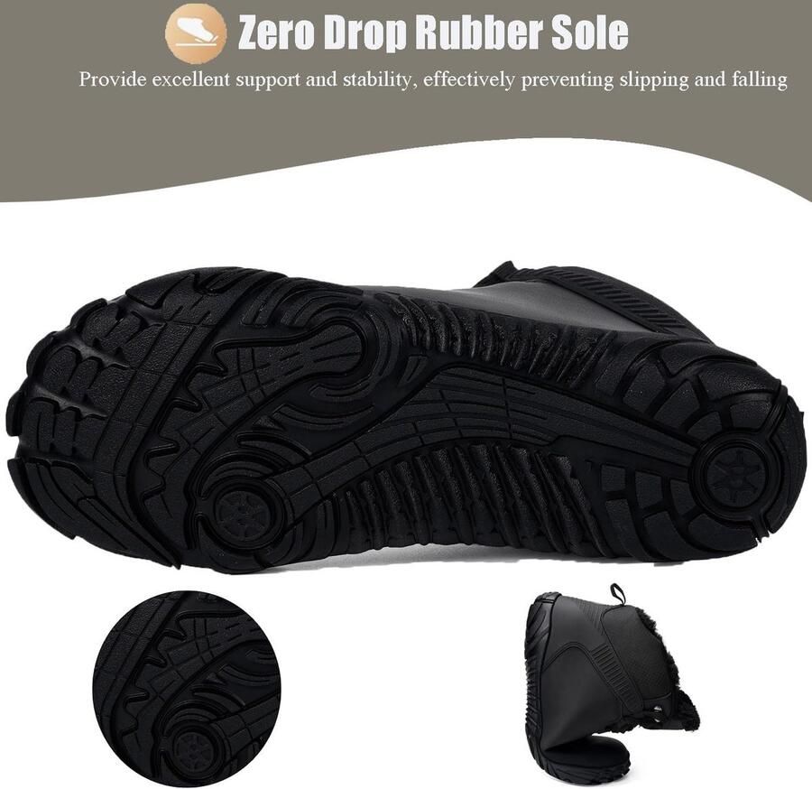 Laarzen nen Brede Teen Box Winter Warm