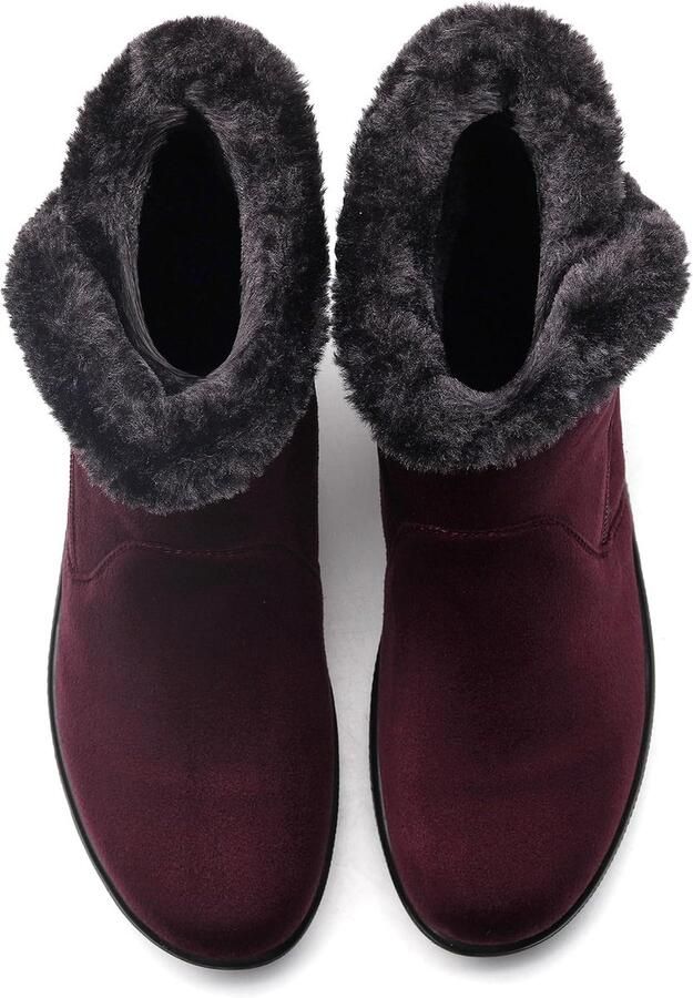 Laarzen Warm Gevoerde Sneeuwlaarzen Schoenen Winter Slip-On Korte Laarzen 35-41.5