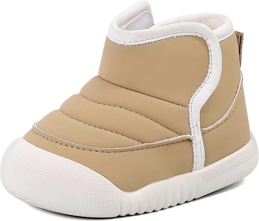 Laarzen voor baby's waterdichte sneeuwlaarzen voor en warme fleece schoenen met antislip rubberen zool