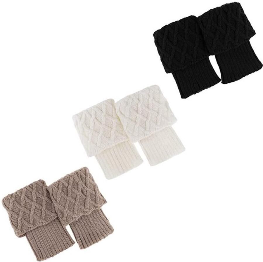 Laarzen Winter Gehaakte Manchetten Antislip Warmte One- fits-all Geschikt voor elke stijl Beenwarmers